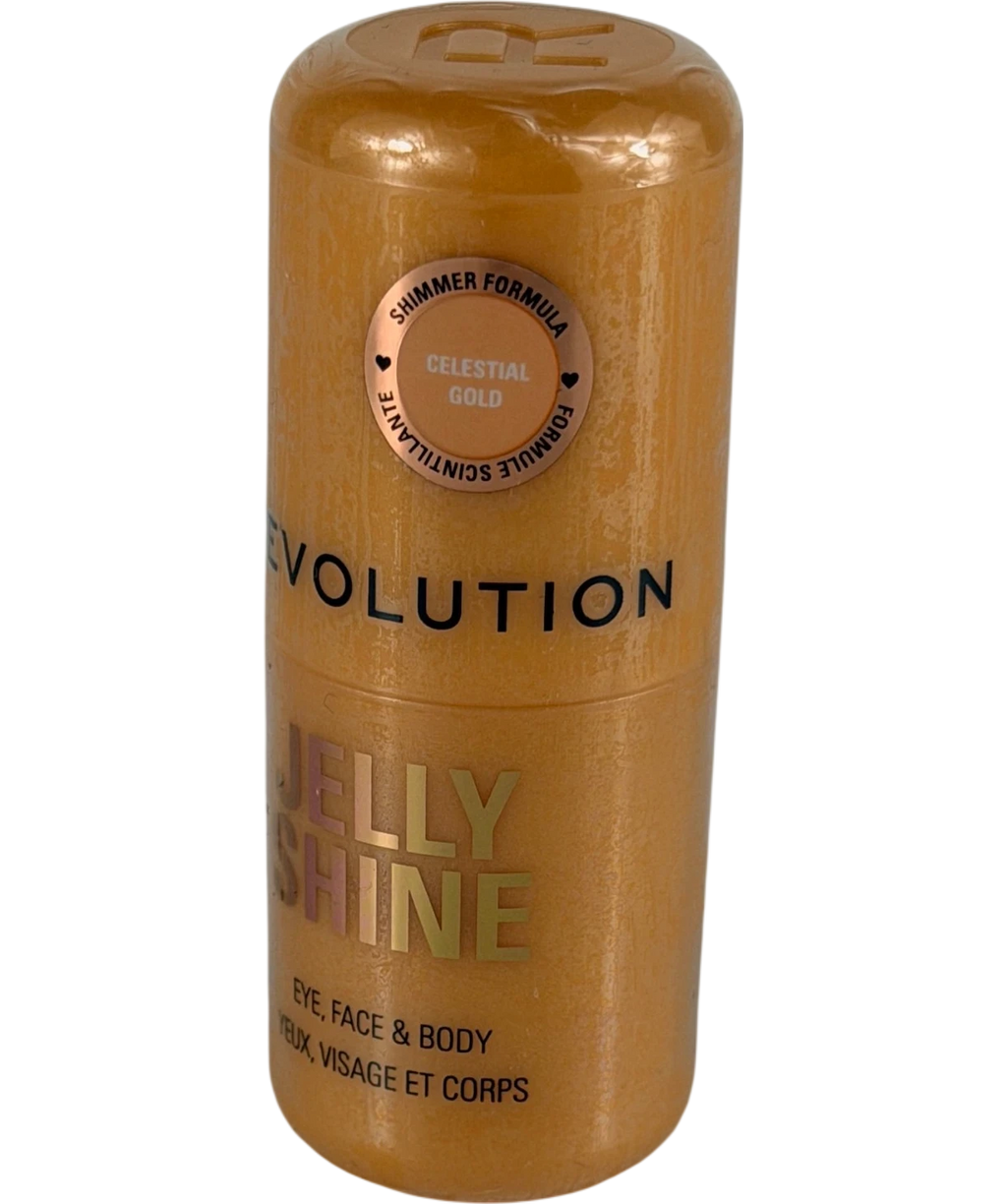 Revolution Jelly Shine Eye, Face & Body Highlight Stick In Celestial Gold 5.5g