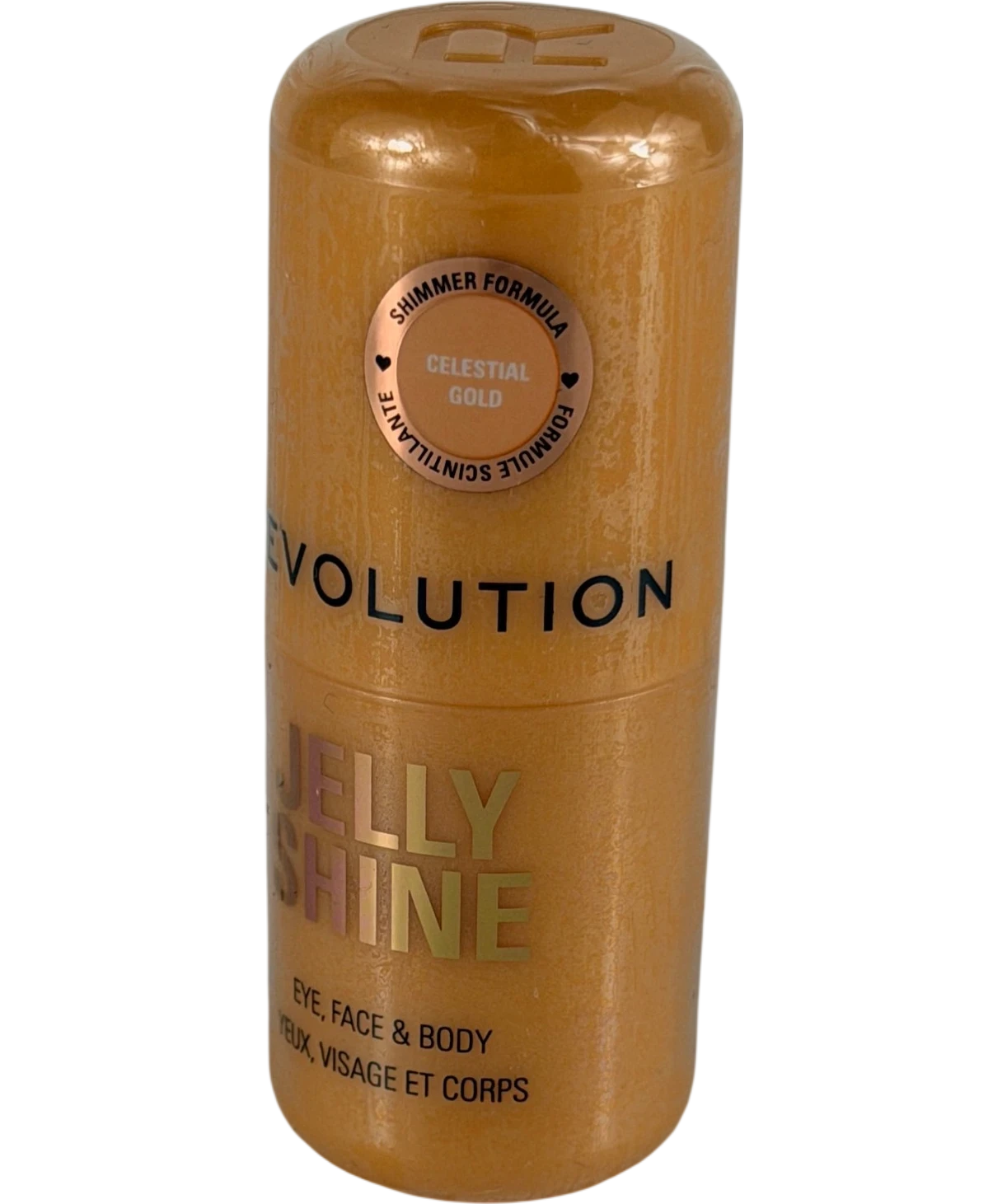 Revolution Jelly Shine Eye, Face & Body Highlight Stick In Celestial Gold 5.5g