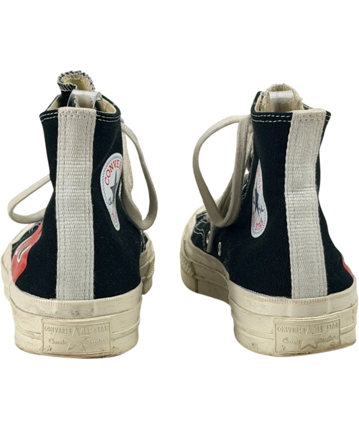 Converse X Comme Des Garçons Play Chuck 70 Black High Top Trainers UK 7 EU 40