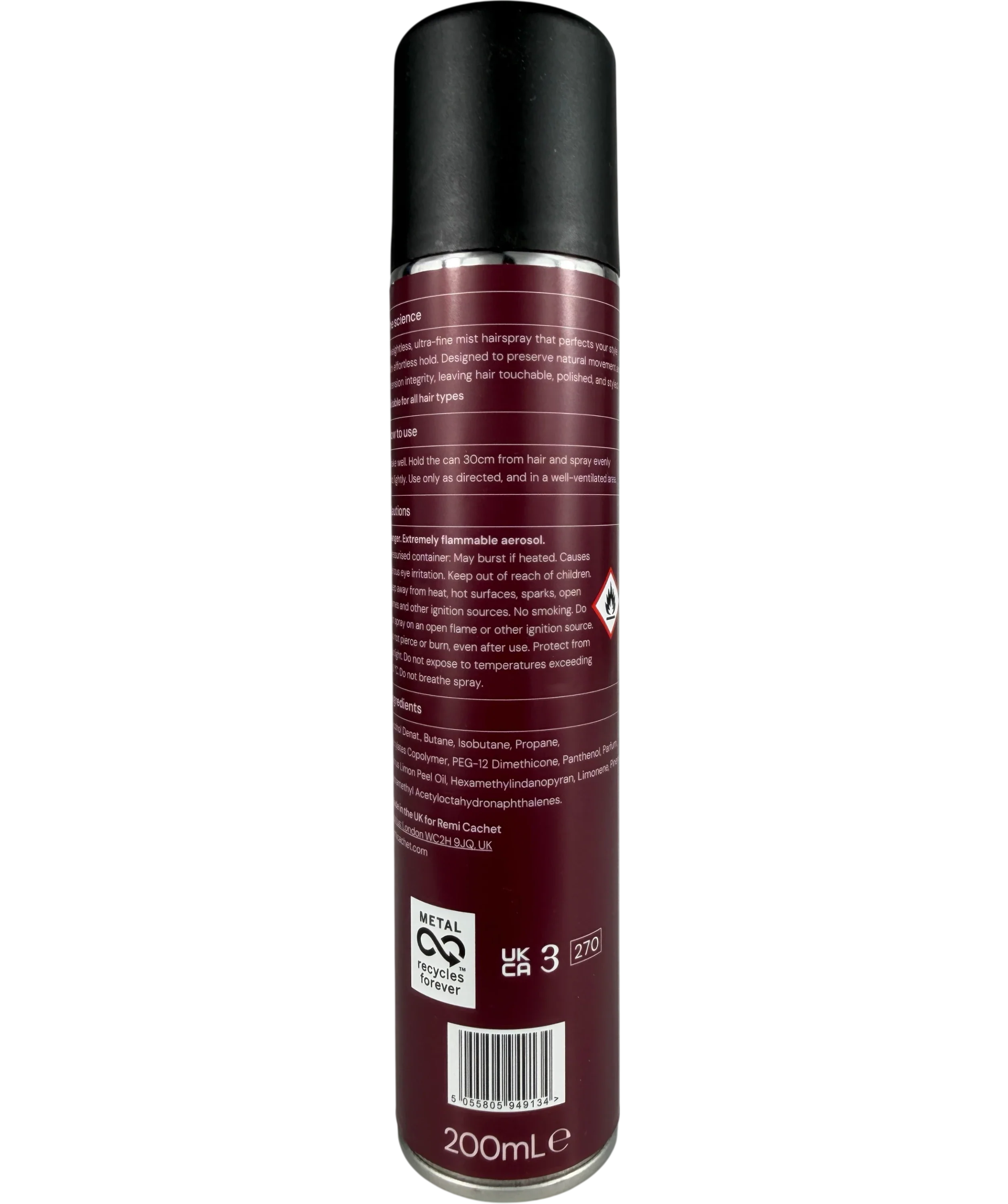 Remi cachet Hairspray For Hair Extensions 200ml
