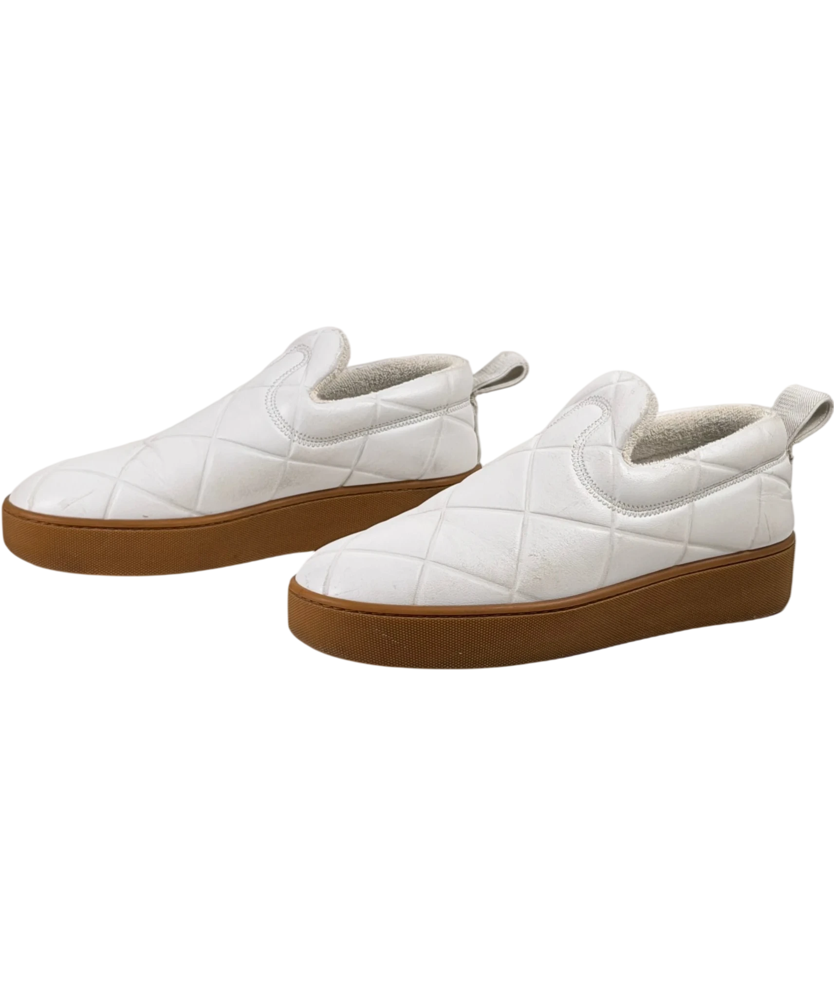 BOTTEGA VENETA The Quilt White Slip-on Trainers UK 6 EU 39