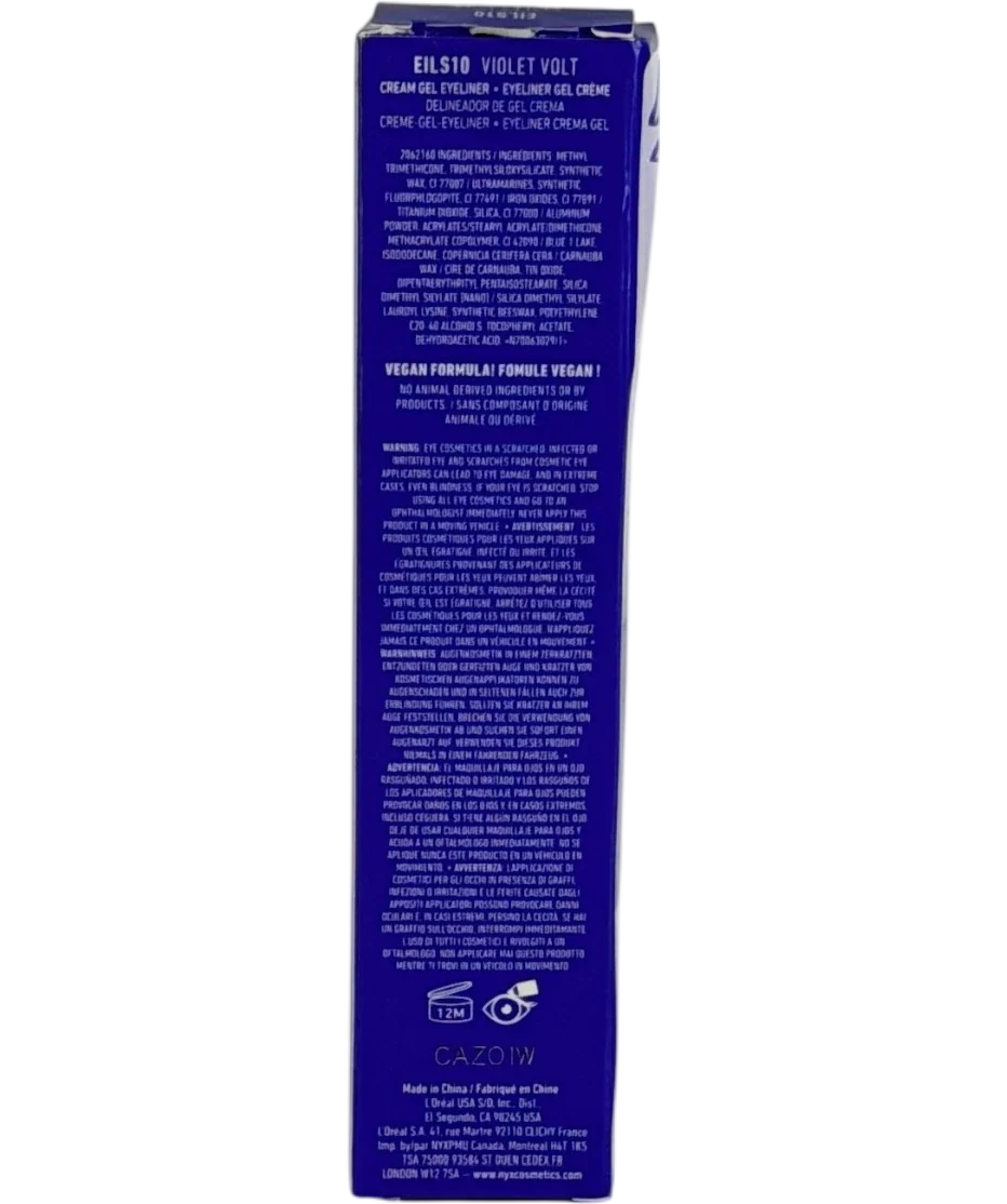 NYX Professional Makeup Epic Inky Stix Cream Gel Eyeliner In Violet Volt .1g