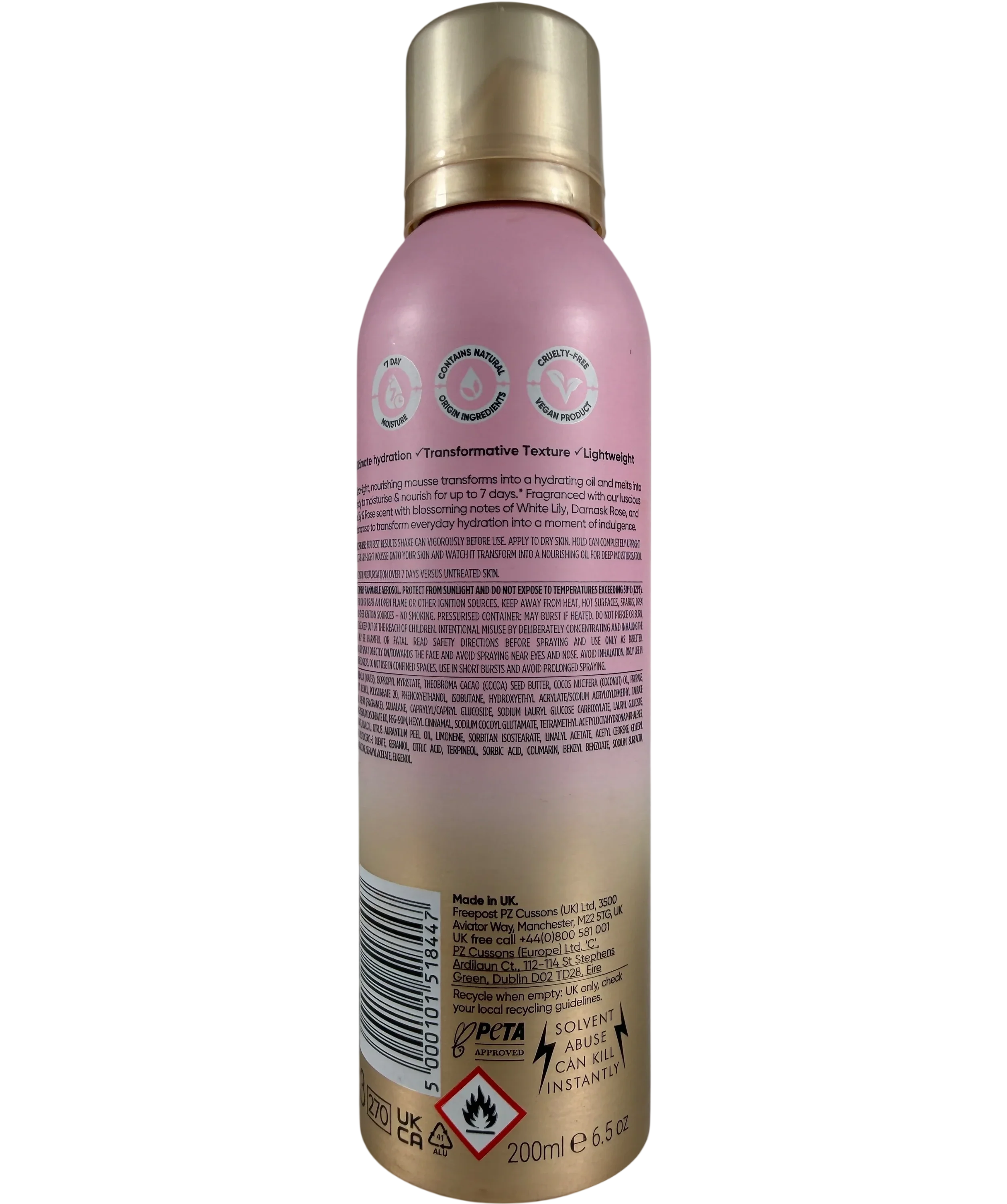 Sanctuary Lily & Rose Mousse-to-oil Body Moisturiser 200ml