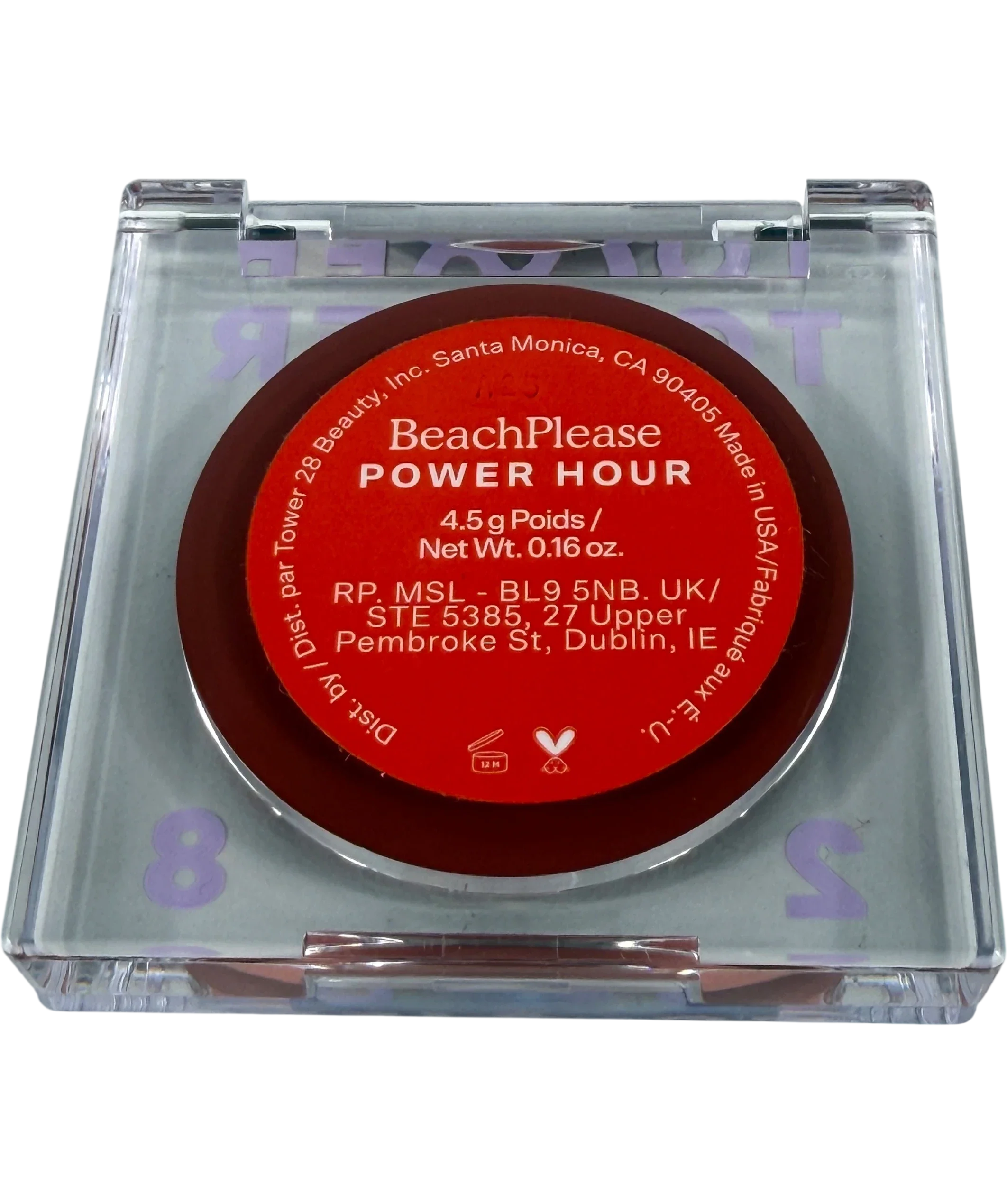 Tower 28 Beachplease Lip + Cheek Cream Blush Power Hour 4.5g