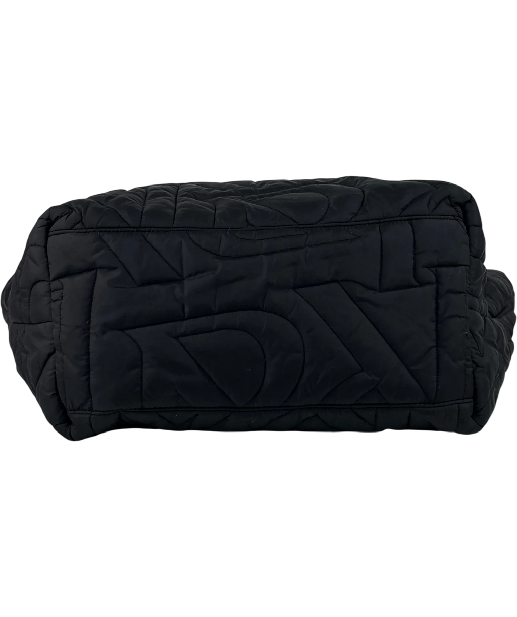 REPRESENT Large Initial Quilted Tote Bag Black