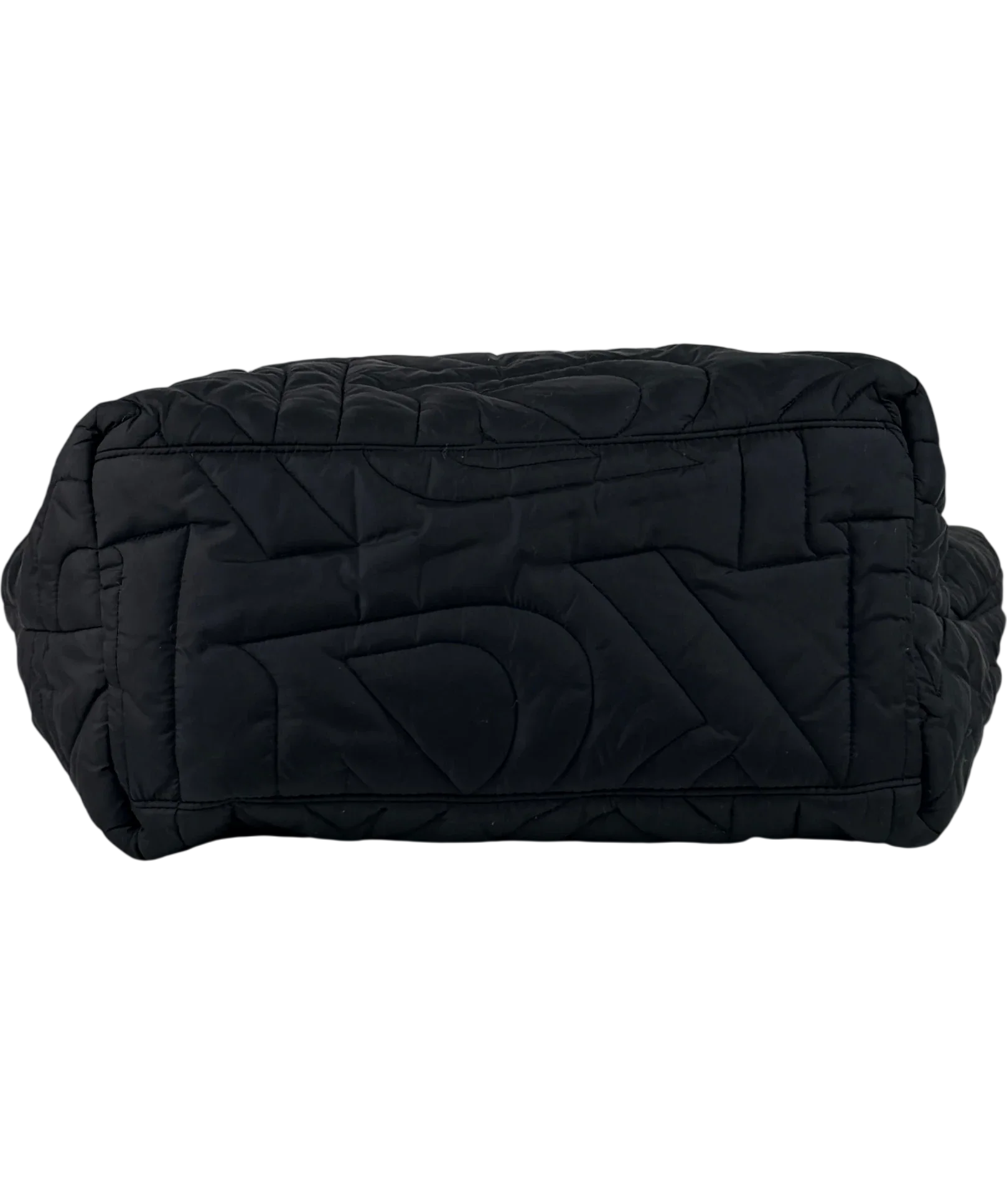 REPRESENT Large Initial Quilted Tote Bag Black