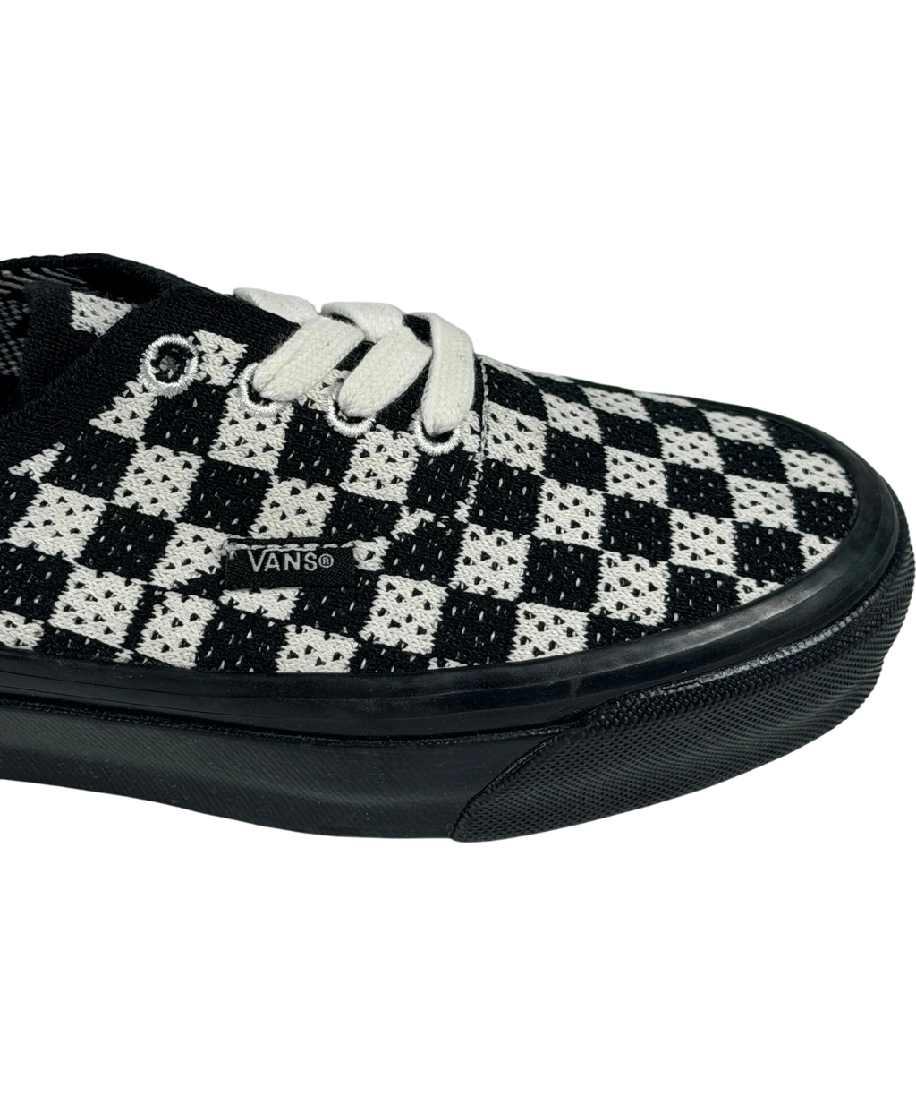 VANS Premium Authentic 44 Ek Punk Check Black And Marshmallow Sneakers UK 3 EU 36