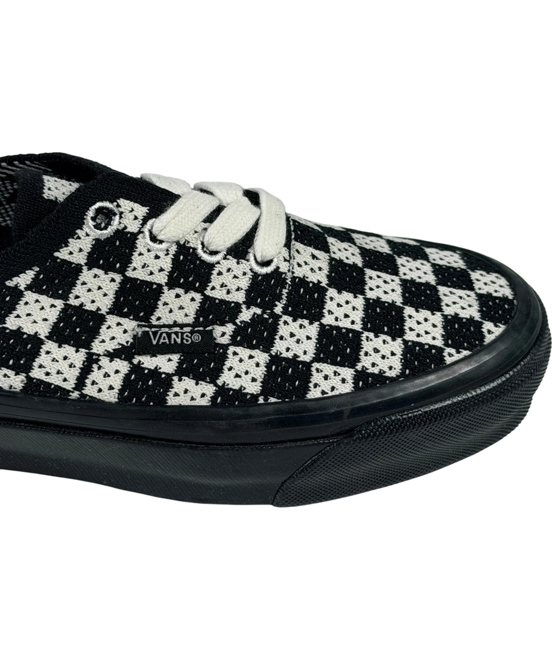 VANS Premium Authentic 44 Ek Punk Check Black And Marshmallow Sneakers UK 3 EU 36