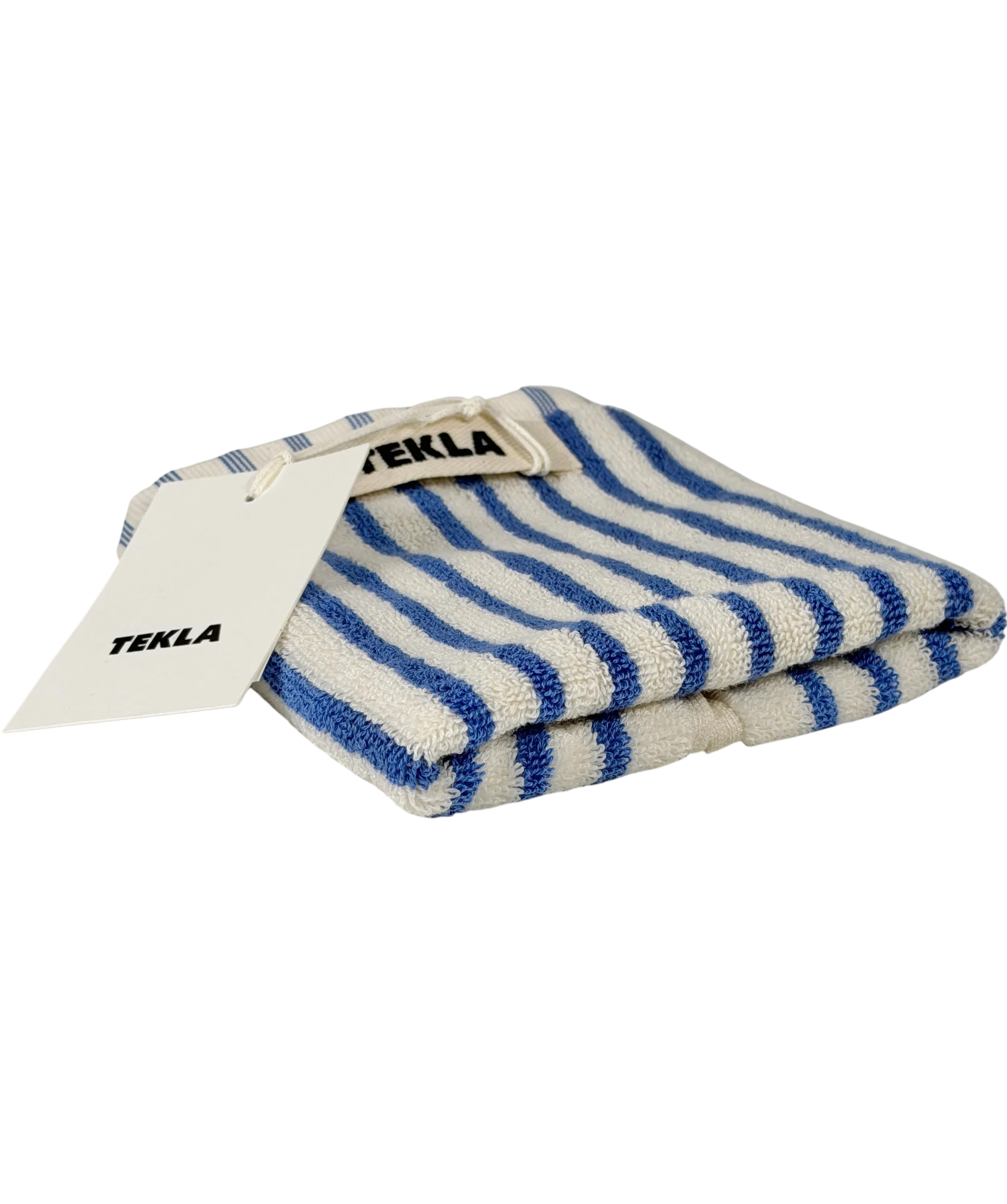 TEKLA Blue Coastal Stripes Towel One Size