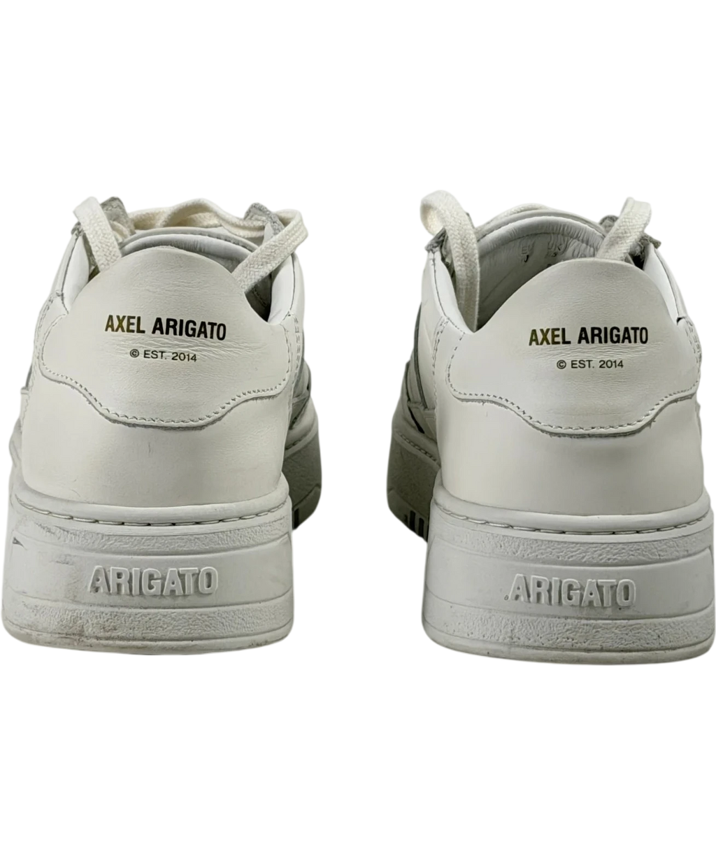 AXEL ARIGATO White Orbit Vintage All-white Leather Platform Trainers UK 6.5 EU 40