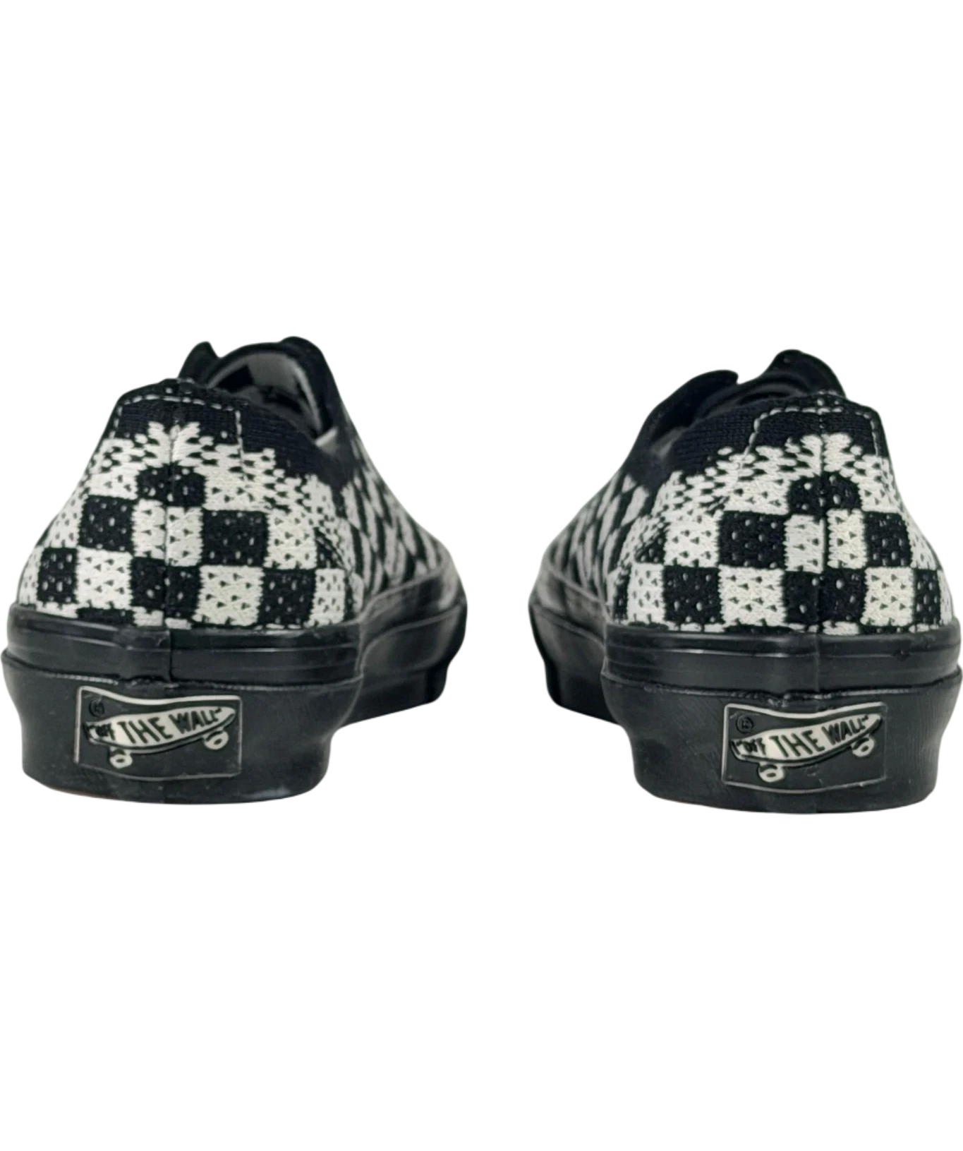 VANS Premium Authentic 44 Ek Punk Check Black And Marshmallow Sneakers UK 3 EU 36