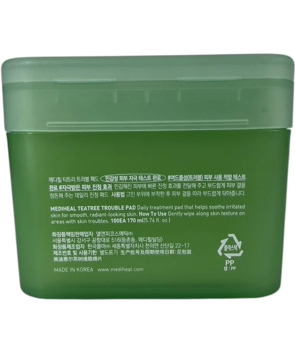 Mediheal Teatree Trouble Pads 100 Pads 100 pads
