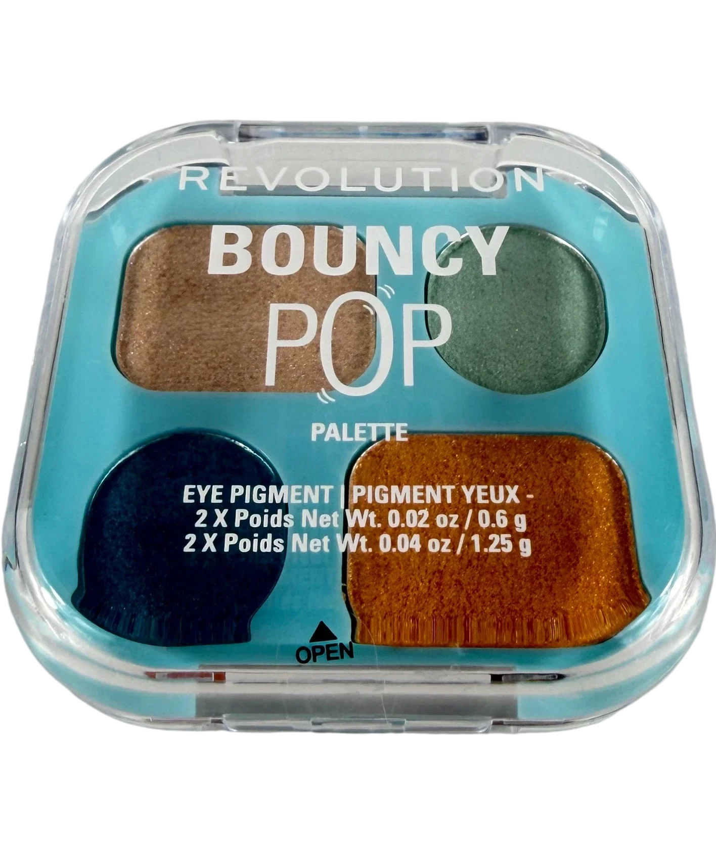 Revolution Bouncy Pop Shadow Palette Aqua Splash 1.25g