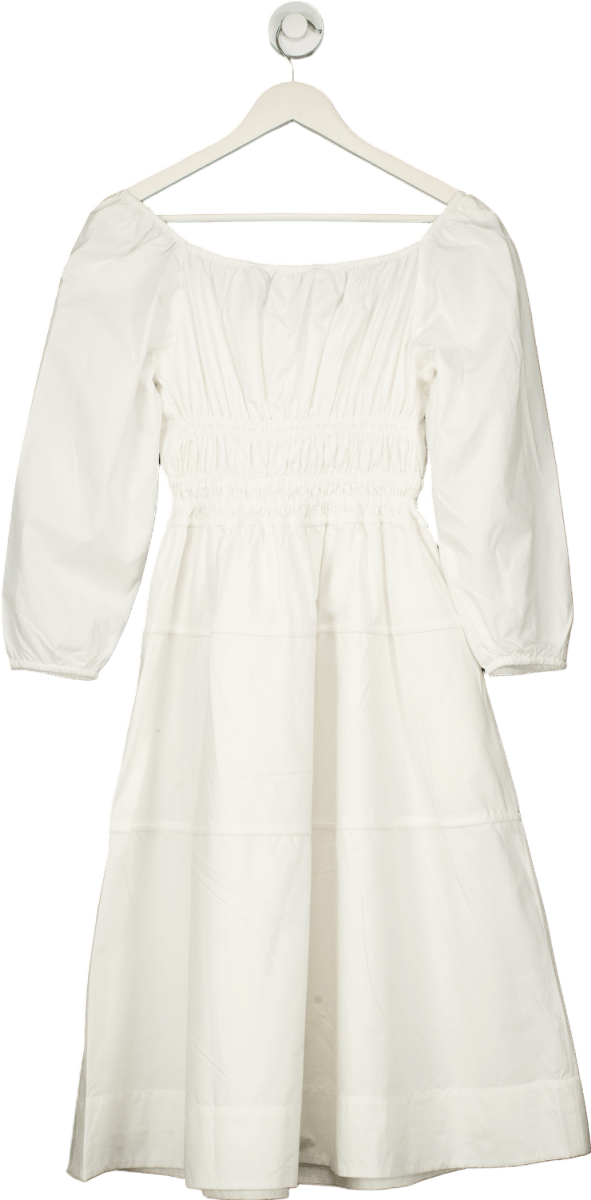 Proenza Schouler White Label Squared Neck Midi Dress UK XXS - Reliked