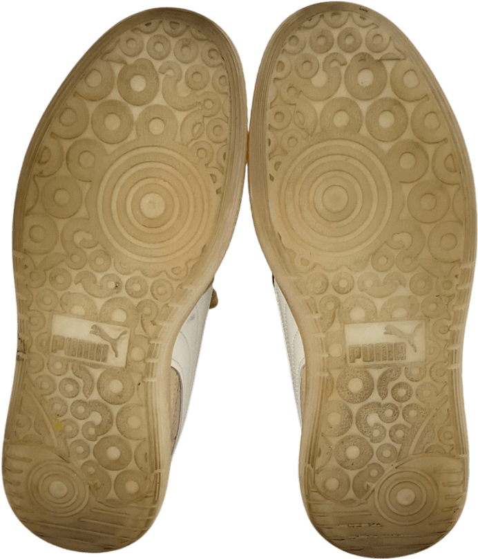 Puma Beige Palermo Suede Blend Lace Up Trainers UK 7 EU 40 👠 - Reliked