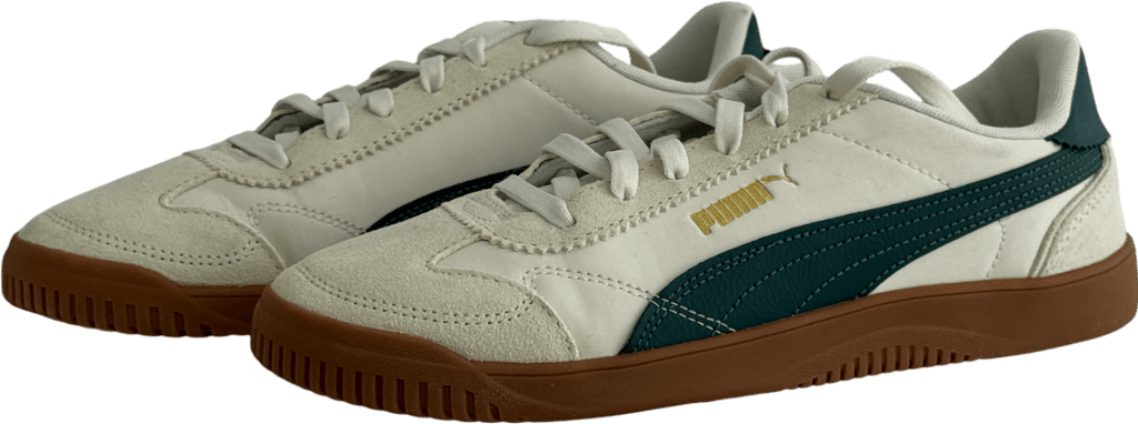 Puma Cream Club 5v5 Trainers Cream/green UK 6.5 EU 40 👠 - Reliked
