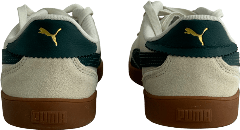 Puma Cream Club 5v5 Trainers Cream/green UK 6.5 EU 40 👠 - Reliked