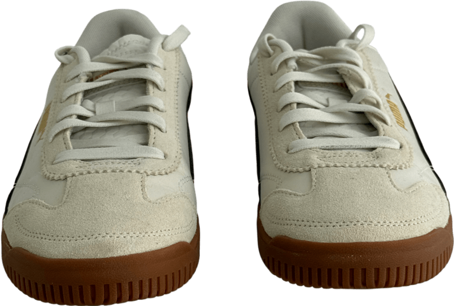 Puma Cream Club 5v5 Trainers Cream/green UK 6.5 EU 40 👠 - Reliked