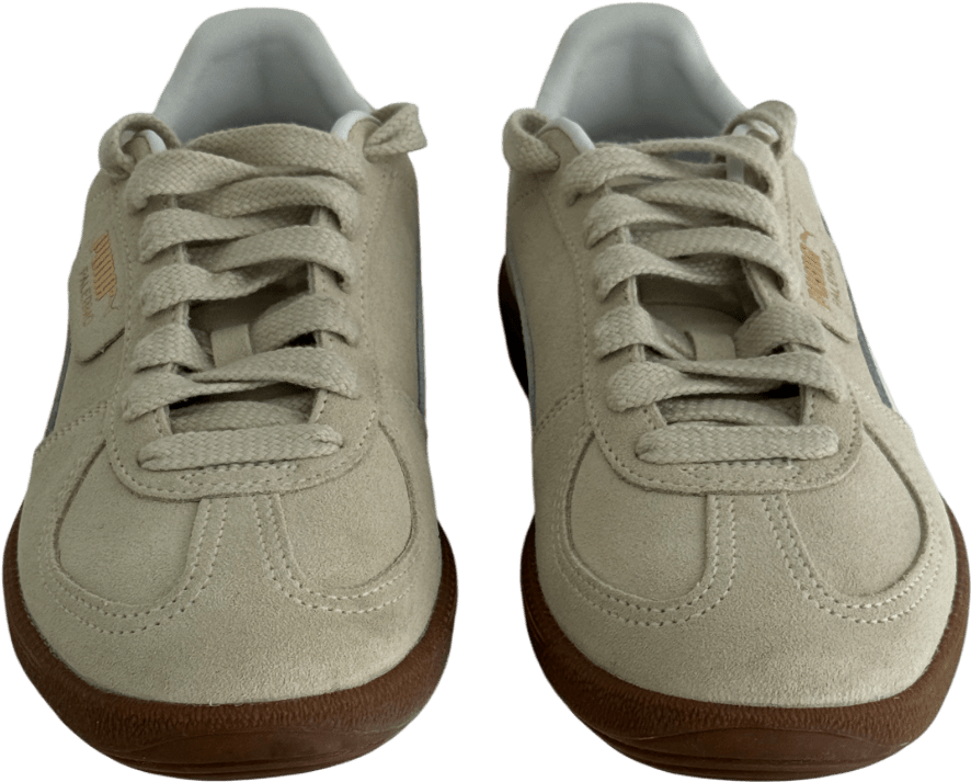 Puma Cream Palermo Trainers Alpine Snow White UK 6.5 EU 40 👠 - Reliked