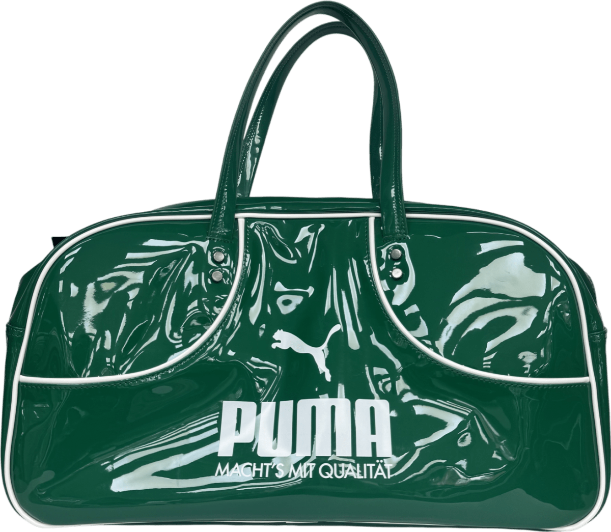 Puma green patent 1976 30l Grip tote Bag - Reliked