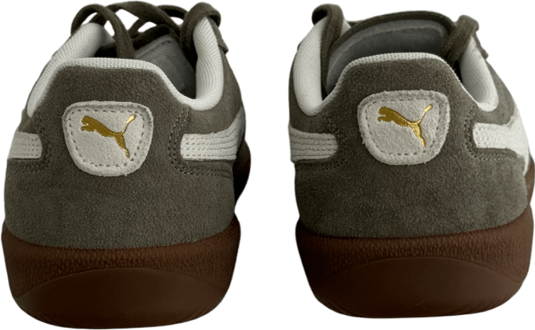 Puma Khaki Green Suede Palermo Trainers UK 6.5 EU 40 👠 - Reliked