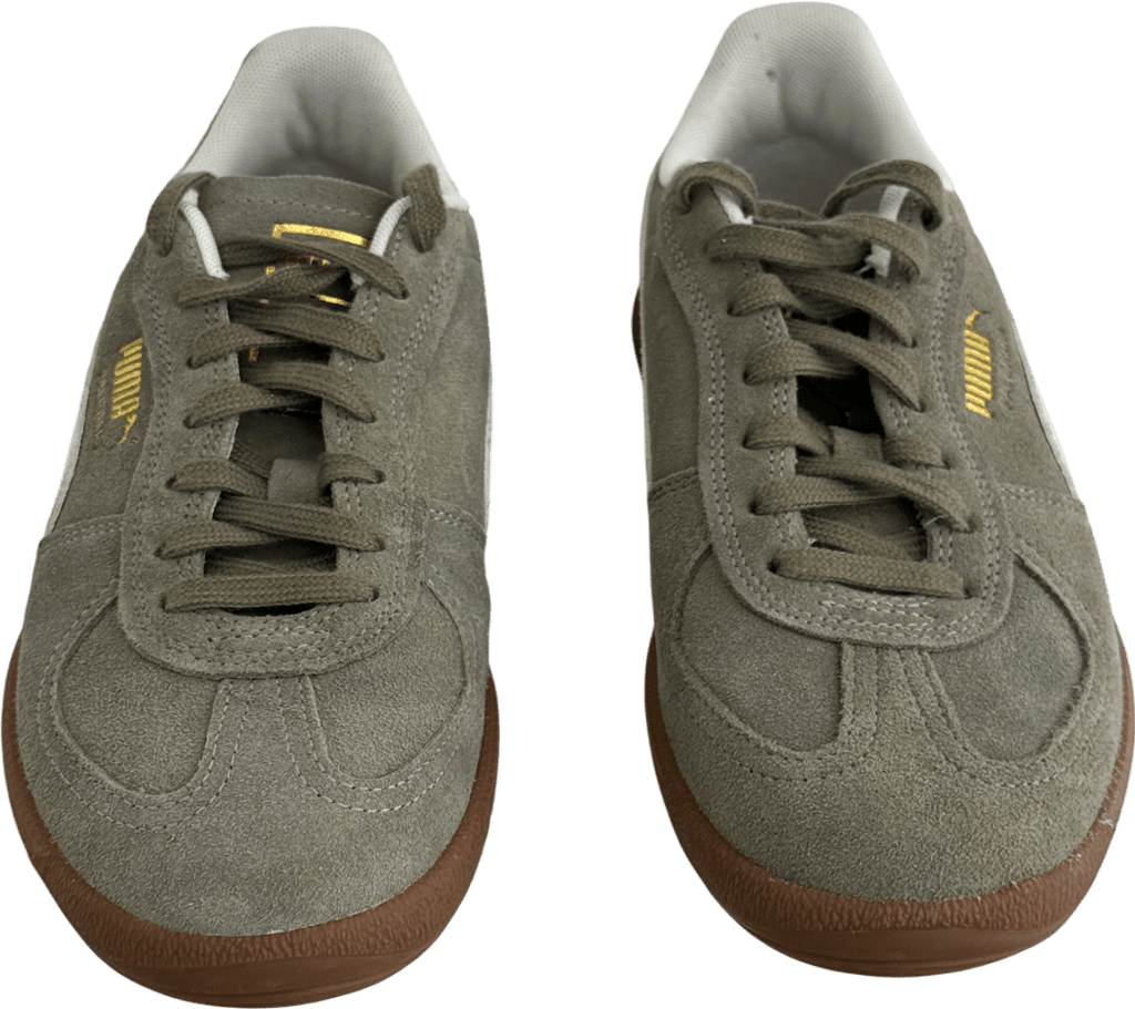 Puma Khaki Green Suede Palermo Trainers UK 6.5 EU 40 👠 - Reliked