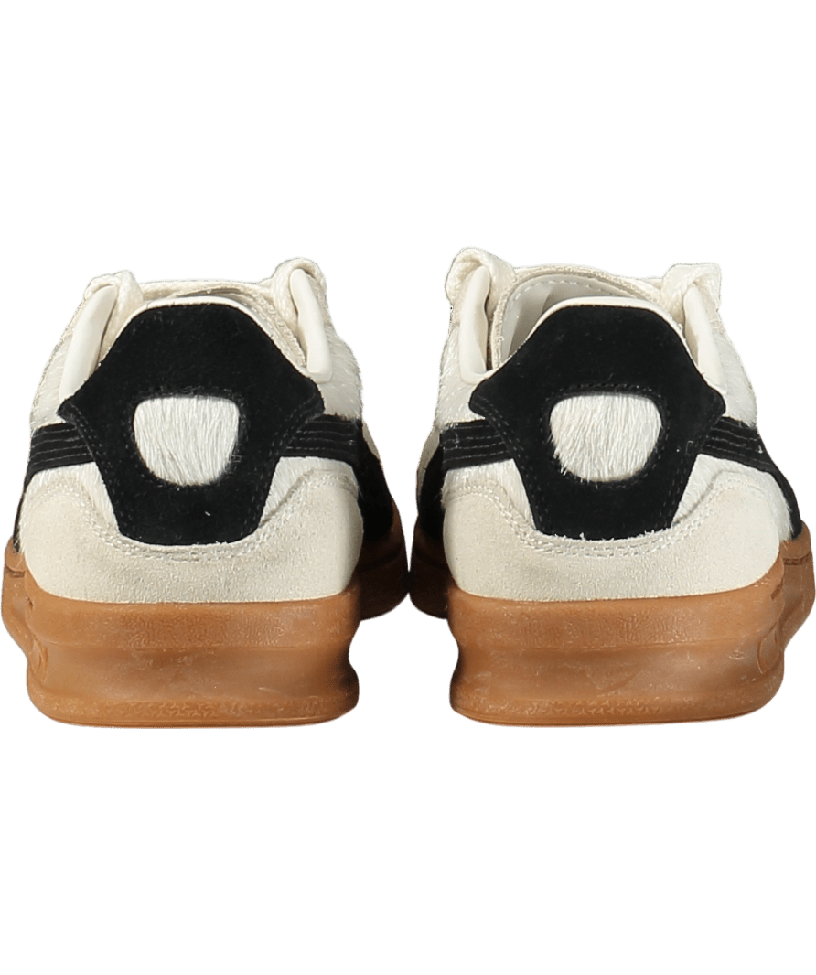 Puma White Indoor Canter Sneakers Unisex, Warm White/black/gum UK 7 EU 40 👠 - Reliked