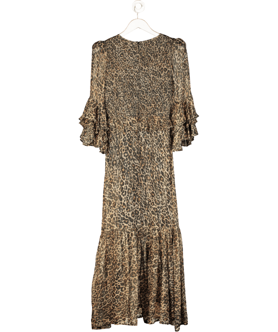 Queens of Archive Brown Lydia Maxi Dress UK XS - Reliked