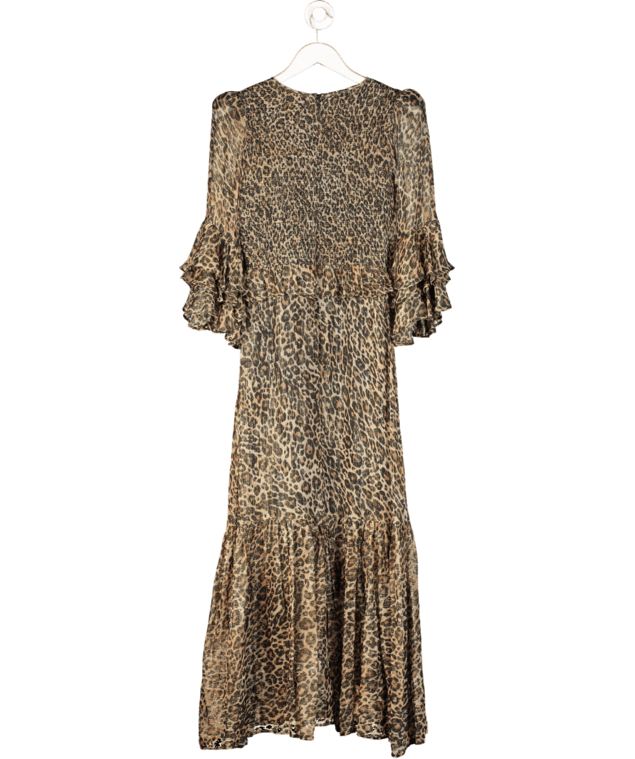 Queens of Archive Brown Lydia Maxi Dress UK XS - Reliked