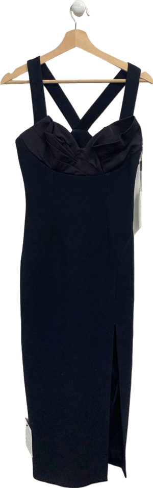 Rachel Gilbert Black Alaric Dress UK 8