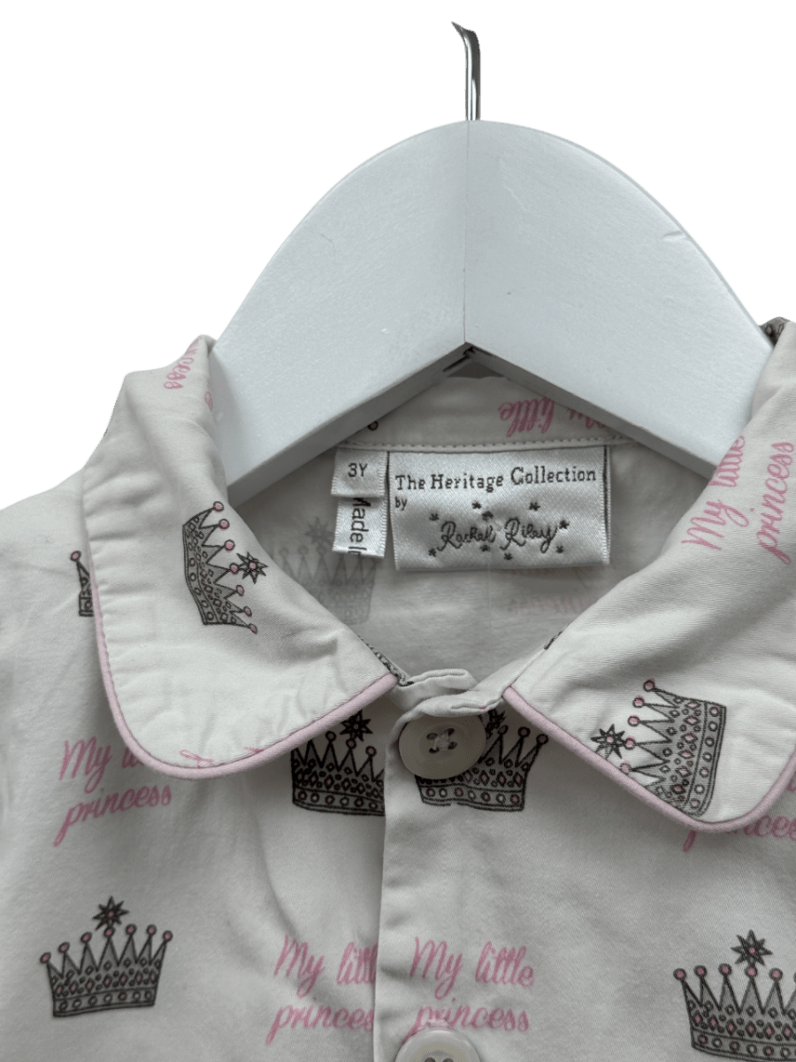 Rachel Riley White " My Little Princess" Pyjamas 3 Years - Reliked