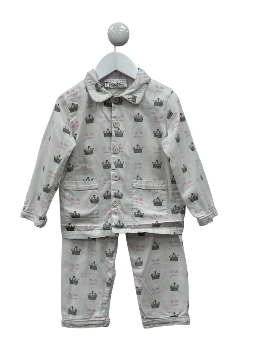 Rachel Riley White " My Little Princess" Pyjamas 3 Years - Reliked