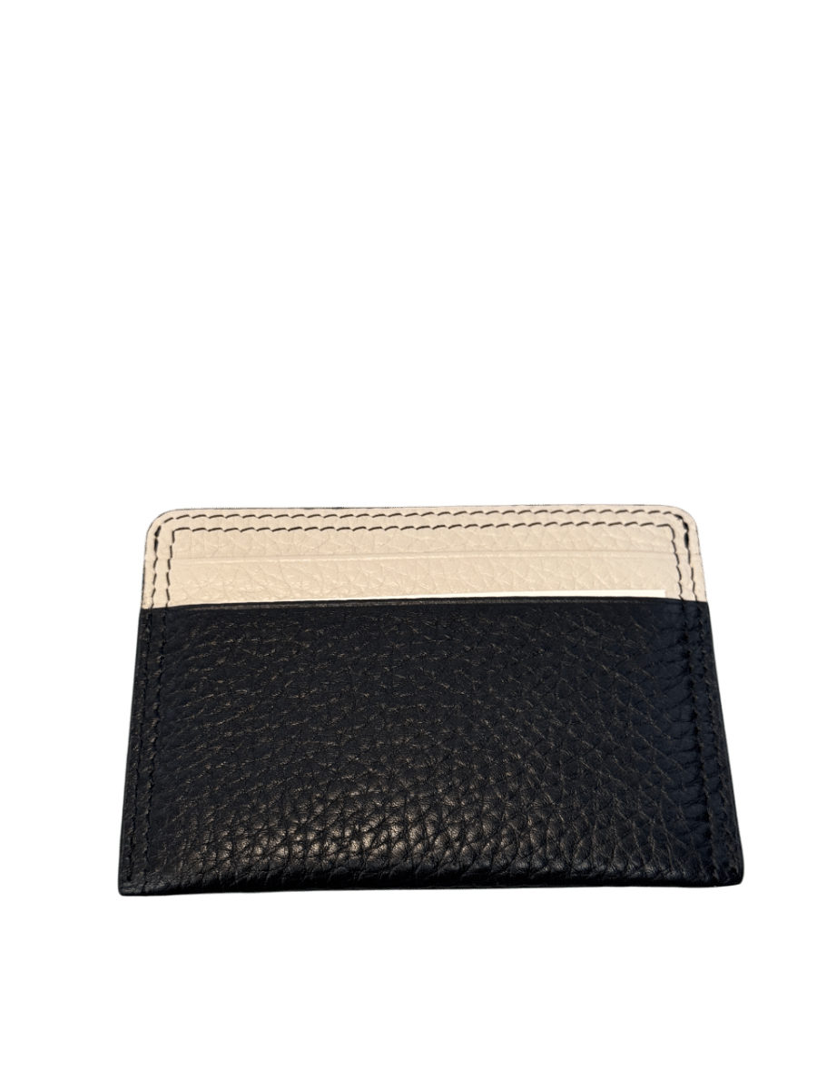 Radley London Black / Ivory Pebbled Leather Card Holder - Reliked