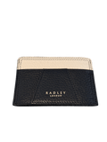 Radley London Black / Ivory Pebbled Leather Card Holder - Reliked