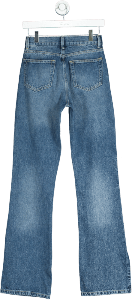 Raey Blue Organic Cotton - blend Denim Flared - leg Jeans W26 - Reliked