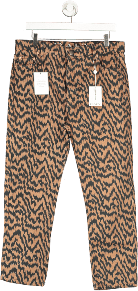 Raey Brown Multi Straight Jeans W32 - Reliked