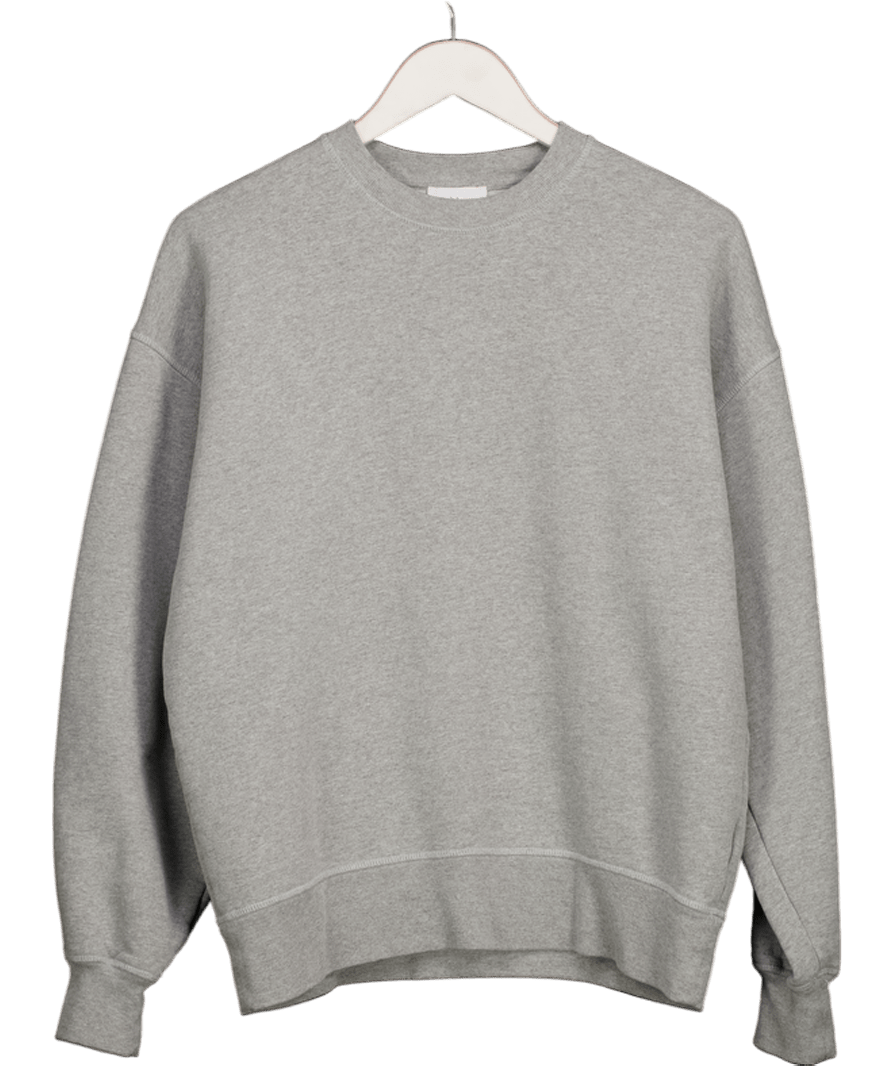 Raey Grey Recycled - yarn Cotton Blend Sweatshirt UK 8 - Reliked