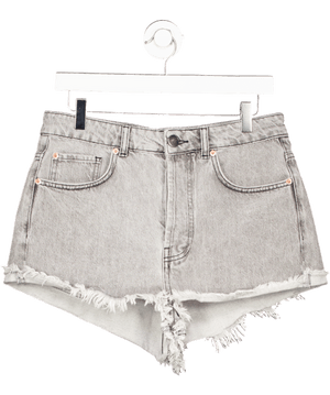 Raey Grey Wash Denim Short Shorts W26