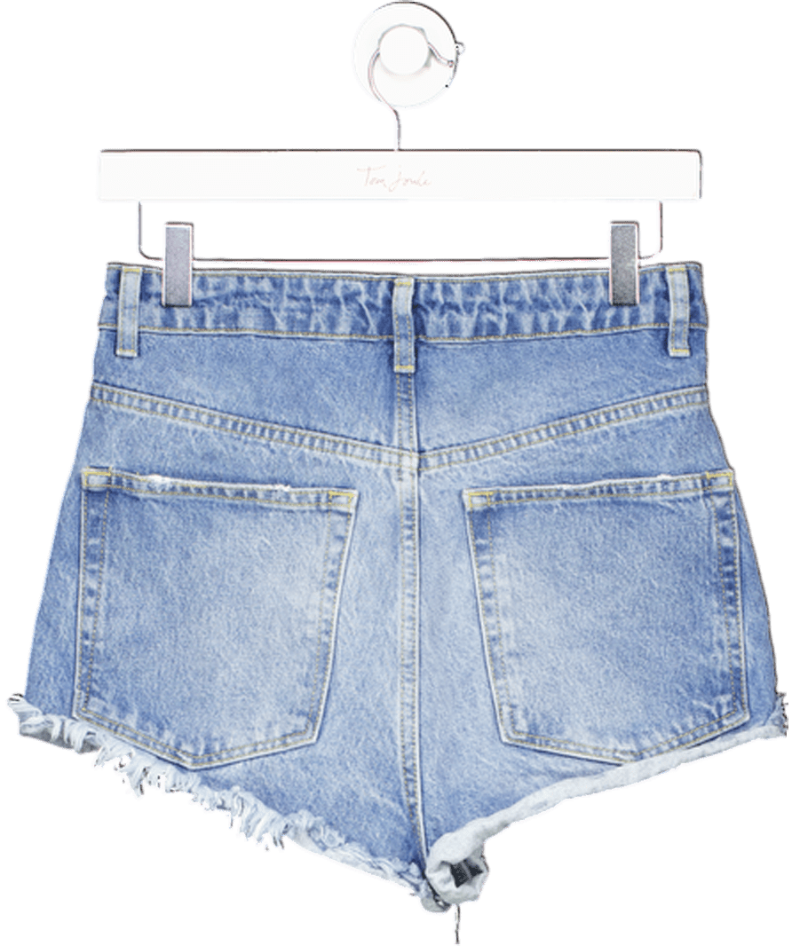 Raey Light Blue Denim Short Shorts S22 UK XXXS - Reliked