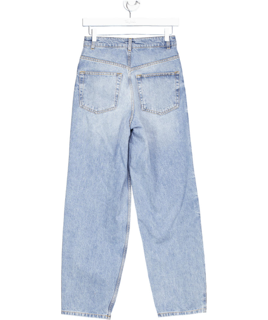 Raey Light Blue High Rise Carrot Cropped Organic - cotton Jean W24 - Reliked