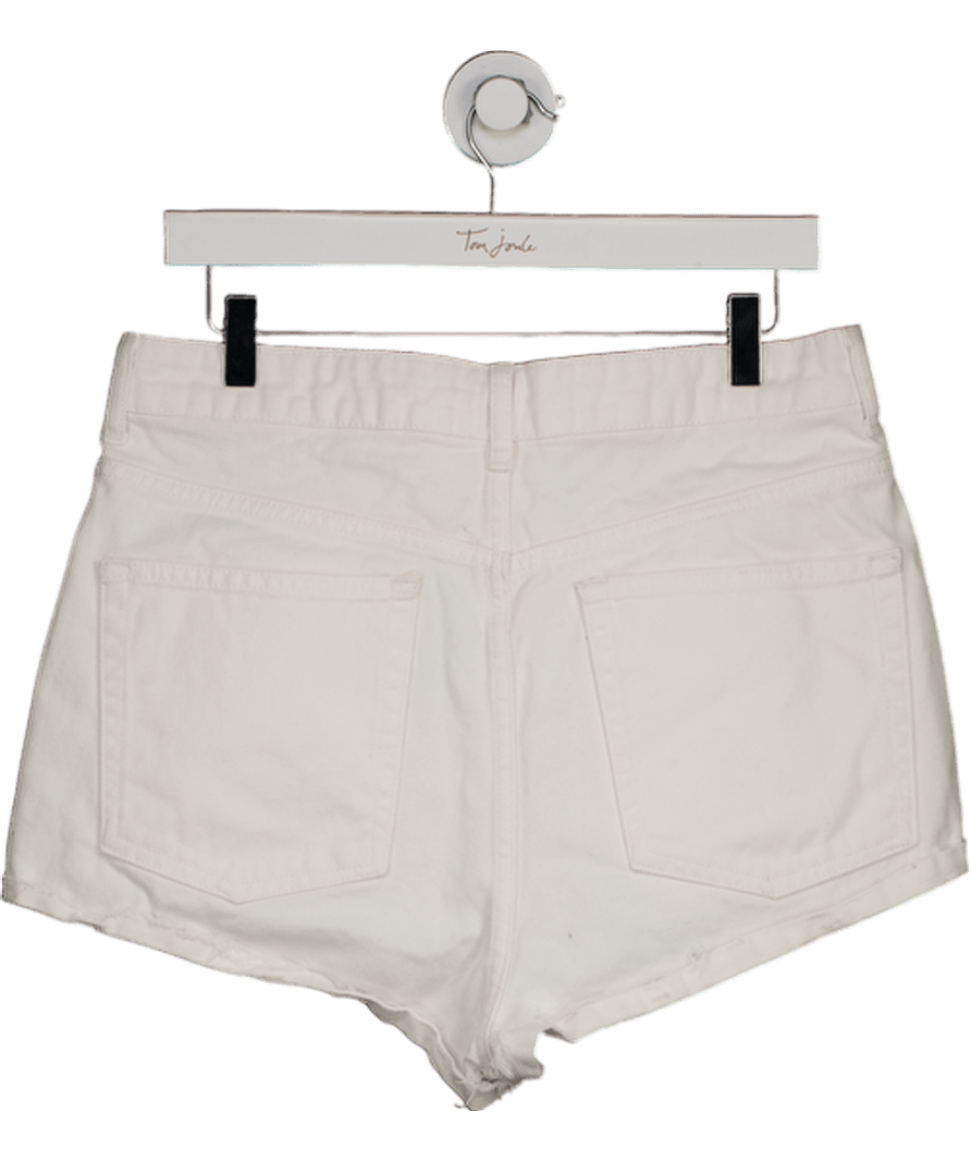 Raey White Denim High Waist Shorts W26 - Reliked