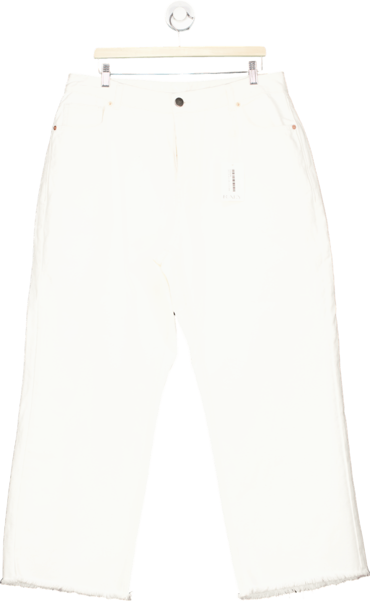 Raey White Wide Leg Jeans Size W32 - Reliked