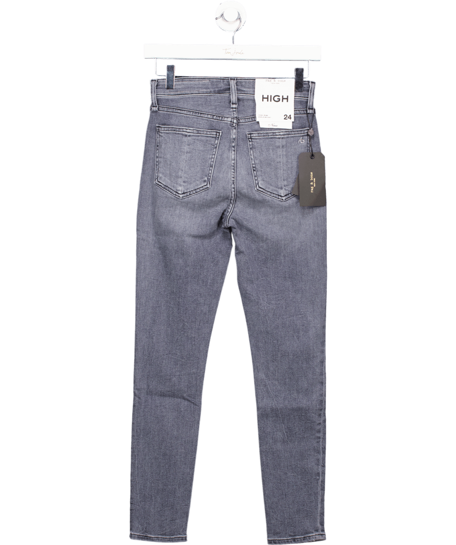 Rag & Bone Blue / Grey Nina High Rise Ankle Skinny Jeans W24 - Reliked