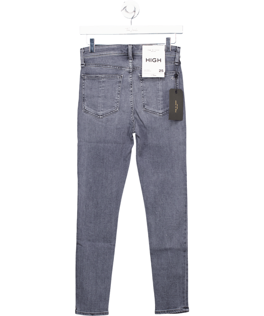 Rag & Bone Blue / Grey Nina High Rise Ankle Skinny Jeans W25 - Reliked