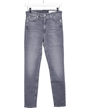 Rag & Bone Blue / Grey Nina High Rise Ankle Skinny Jeans W25