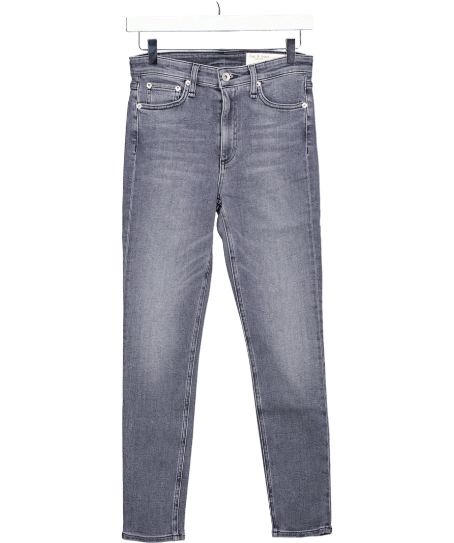 Rag & Bone Blue / Grey Nina High Rise Ankle Skinny Jeans W25 - Reliked