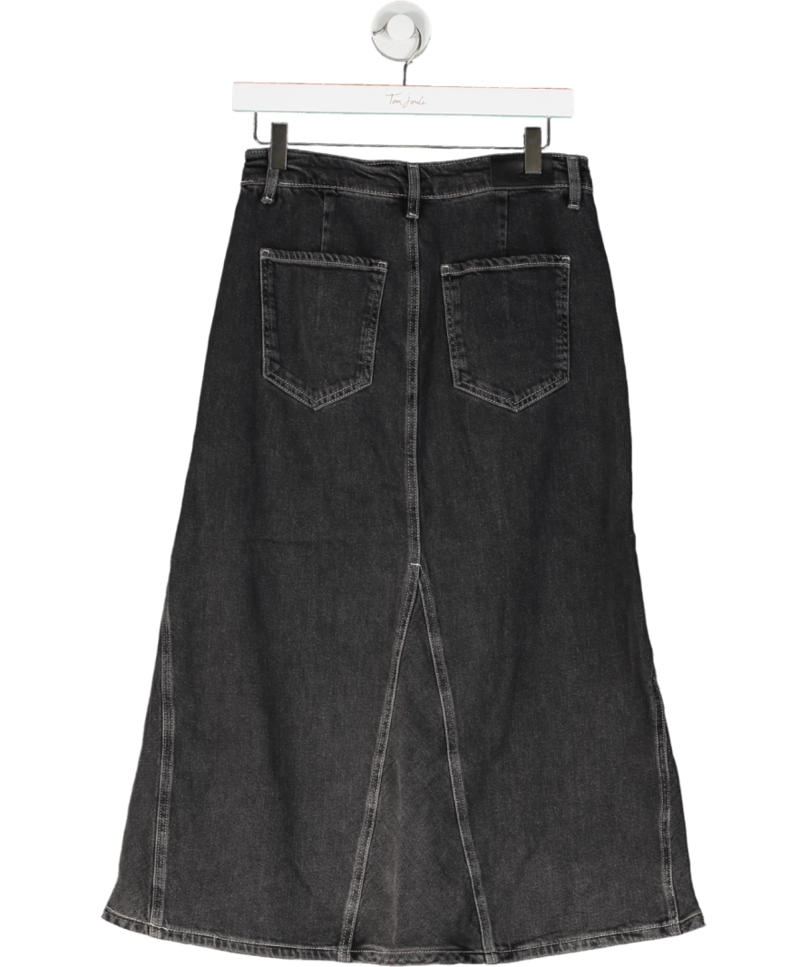 Rails Del Rey Midi Denim Skirt Black Sand W27 - Reliked