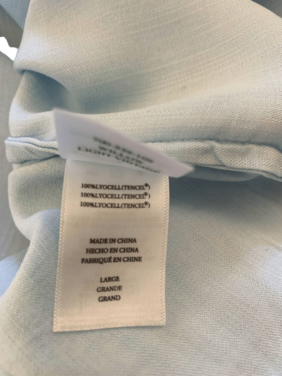 Rails Light Blue Chambray Willow Frill Detail Shirt UK S - Reliked