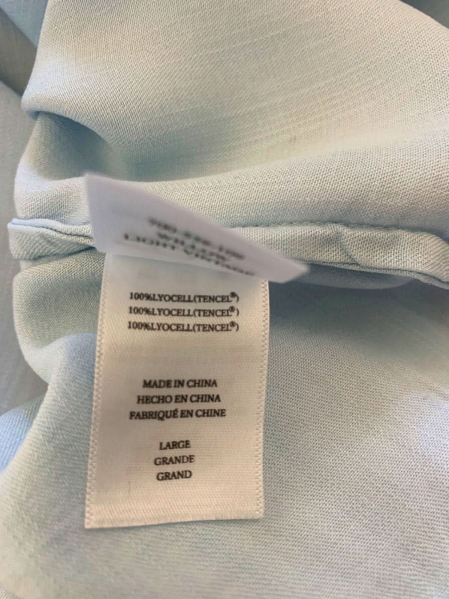 Rails Light Blue Chambray Willow Frill Detail Shirt UK XS - Reliked