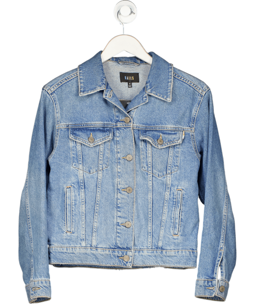 Rails Mid Blue Denim Jacket UK S - Reliked